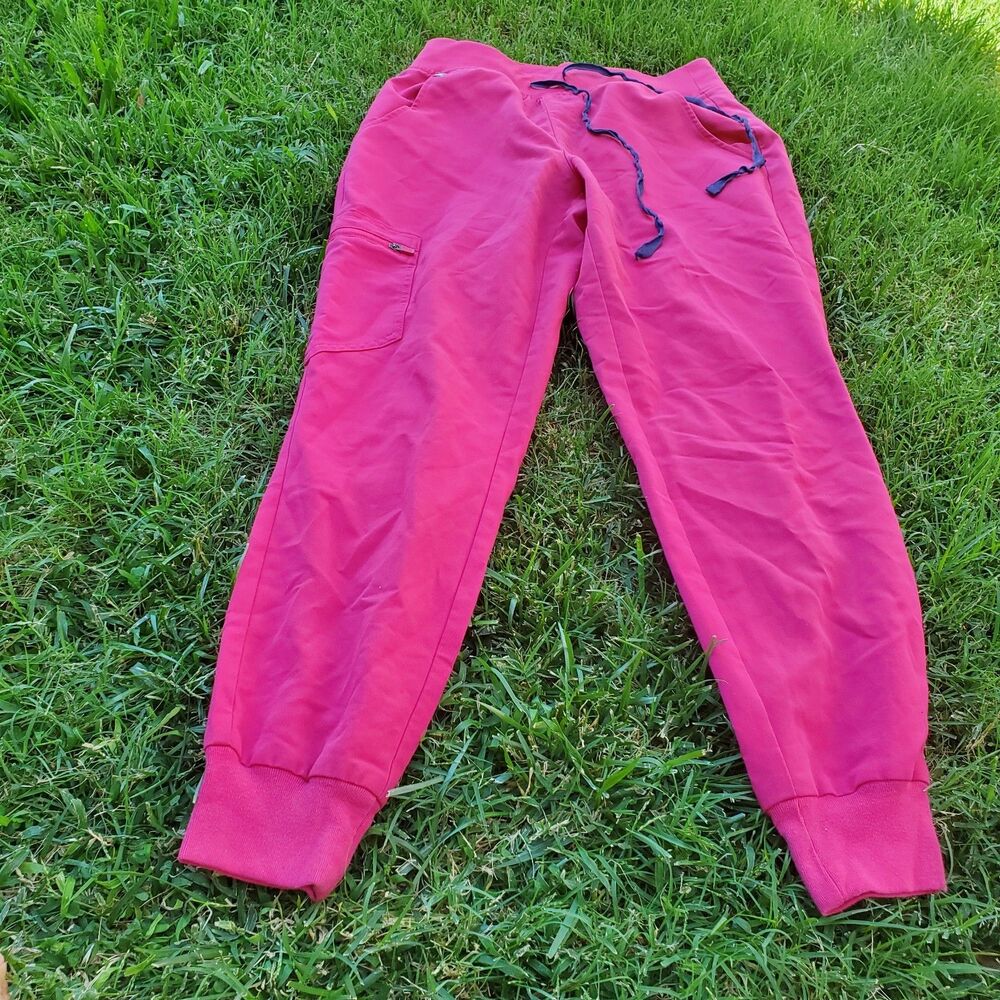 FIGS Women Scrub Pants XS/P Pink Zamora Jogger Technical Collection